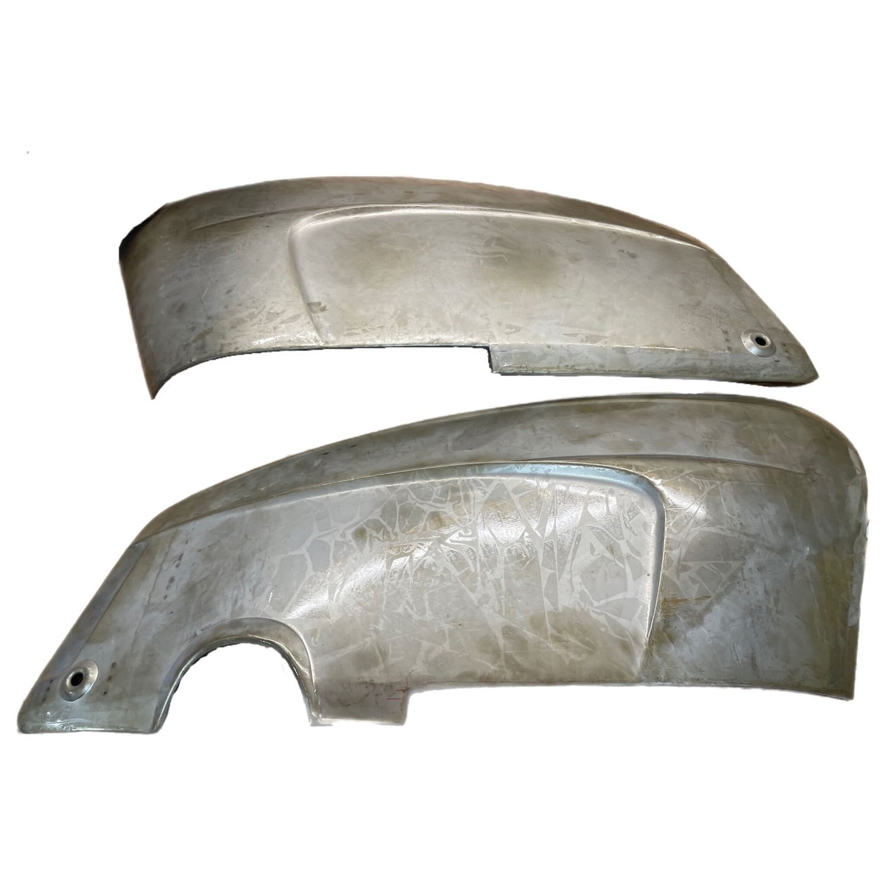 Lambretta Series 3 Li Special SX TV Side Panels With Handle Holes - Bare Metal