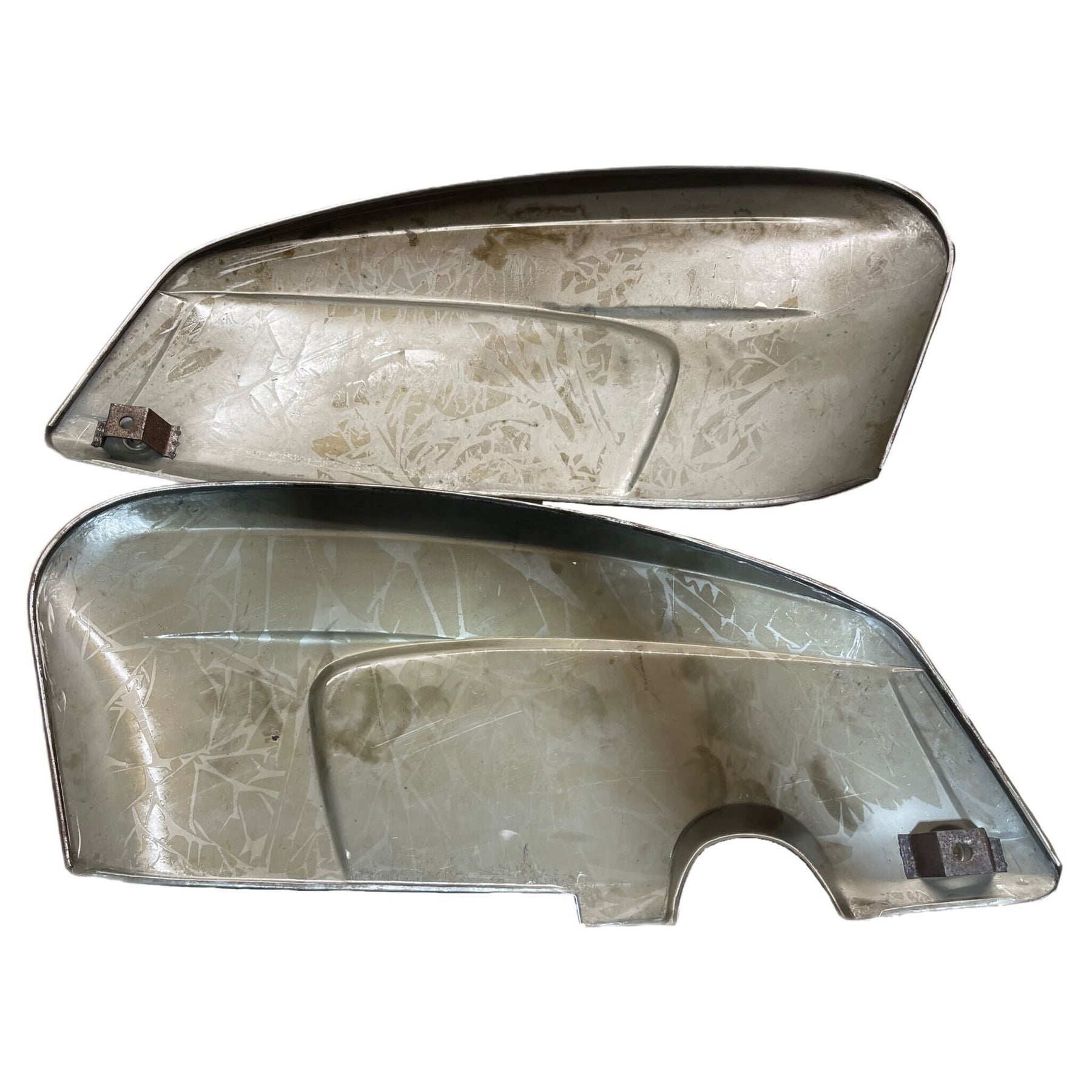 Lambretta Series 3 Li Special SX TV Side Panels With Handle Holes - Bare Metal