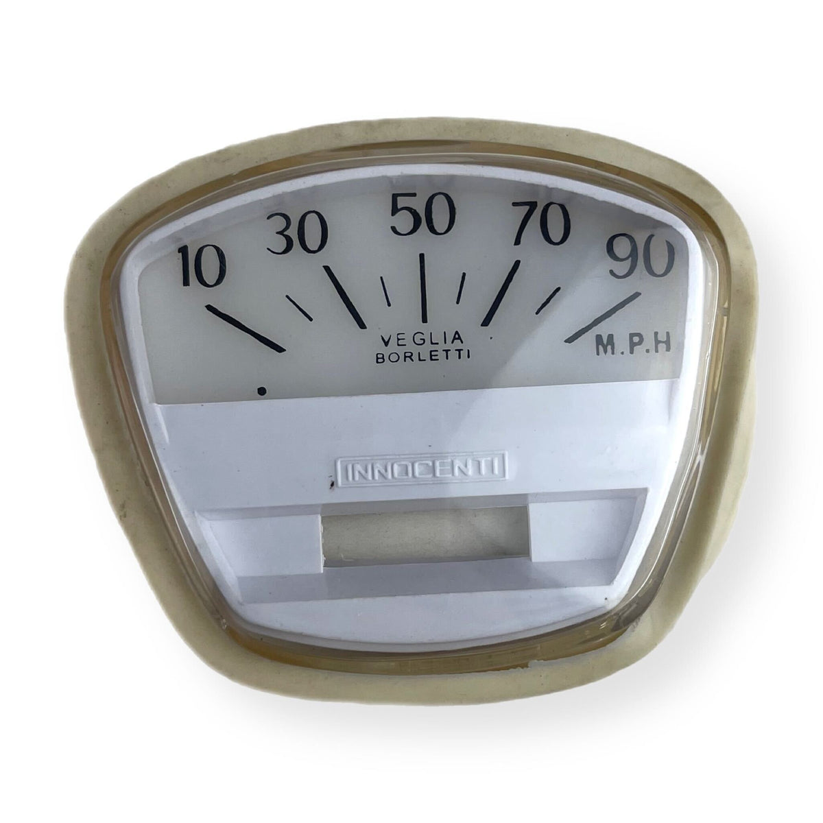 Lambretta Series 3 Li SX TV Speedometer 90 MPH White Face Lens and Insert Kit