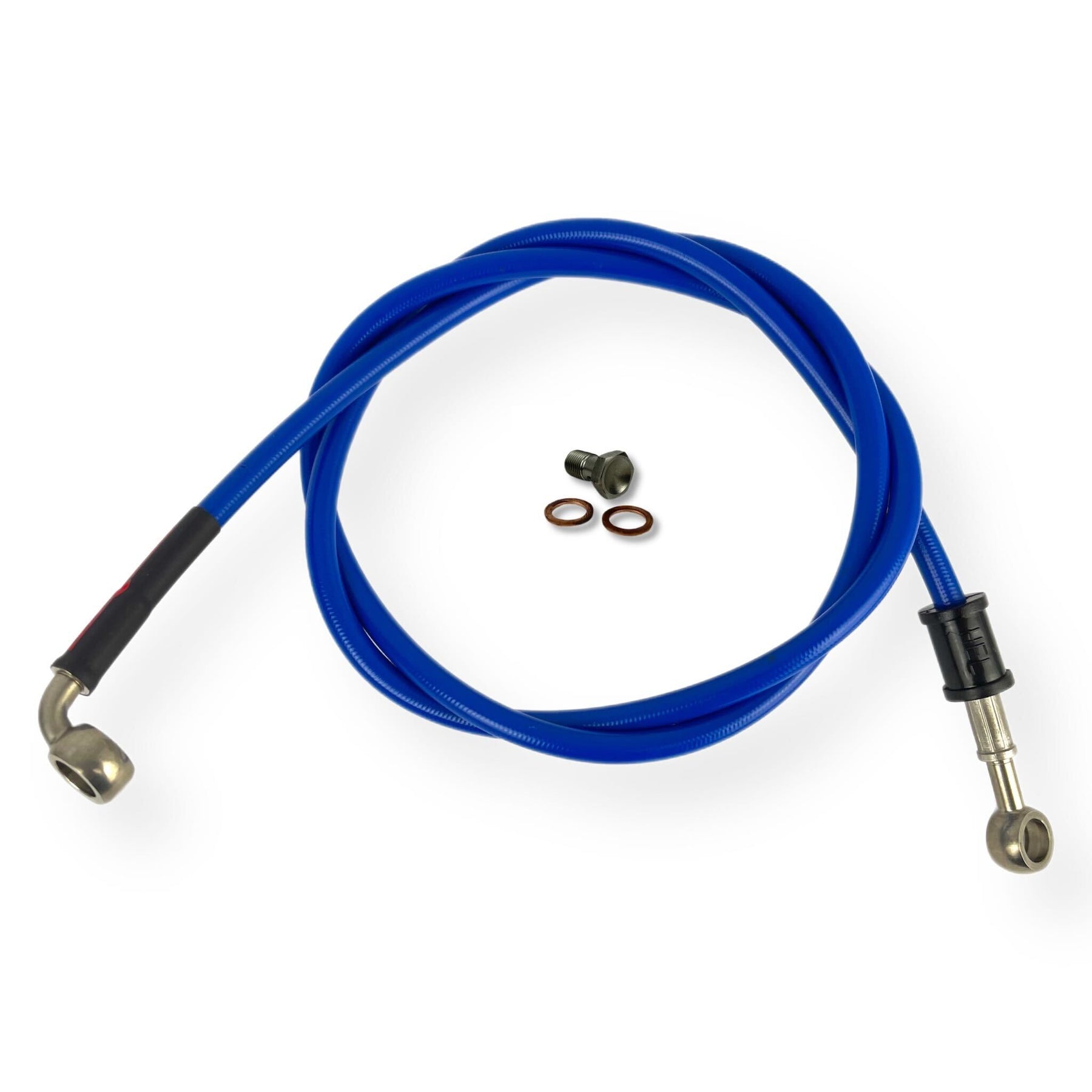 Lambretta Series 1 2 3 Li GP SX TV HEL Stainless Outboard Front Disc Brake Hydraulic Hose - 14 Colour Options