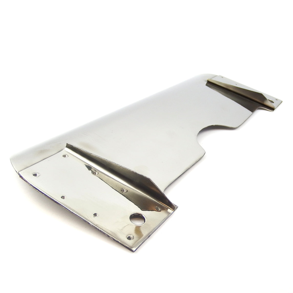 Lambretta Series 2 Li TV Centre Stand Splash Plate - Polished Stainless Steel