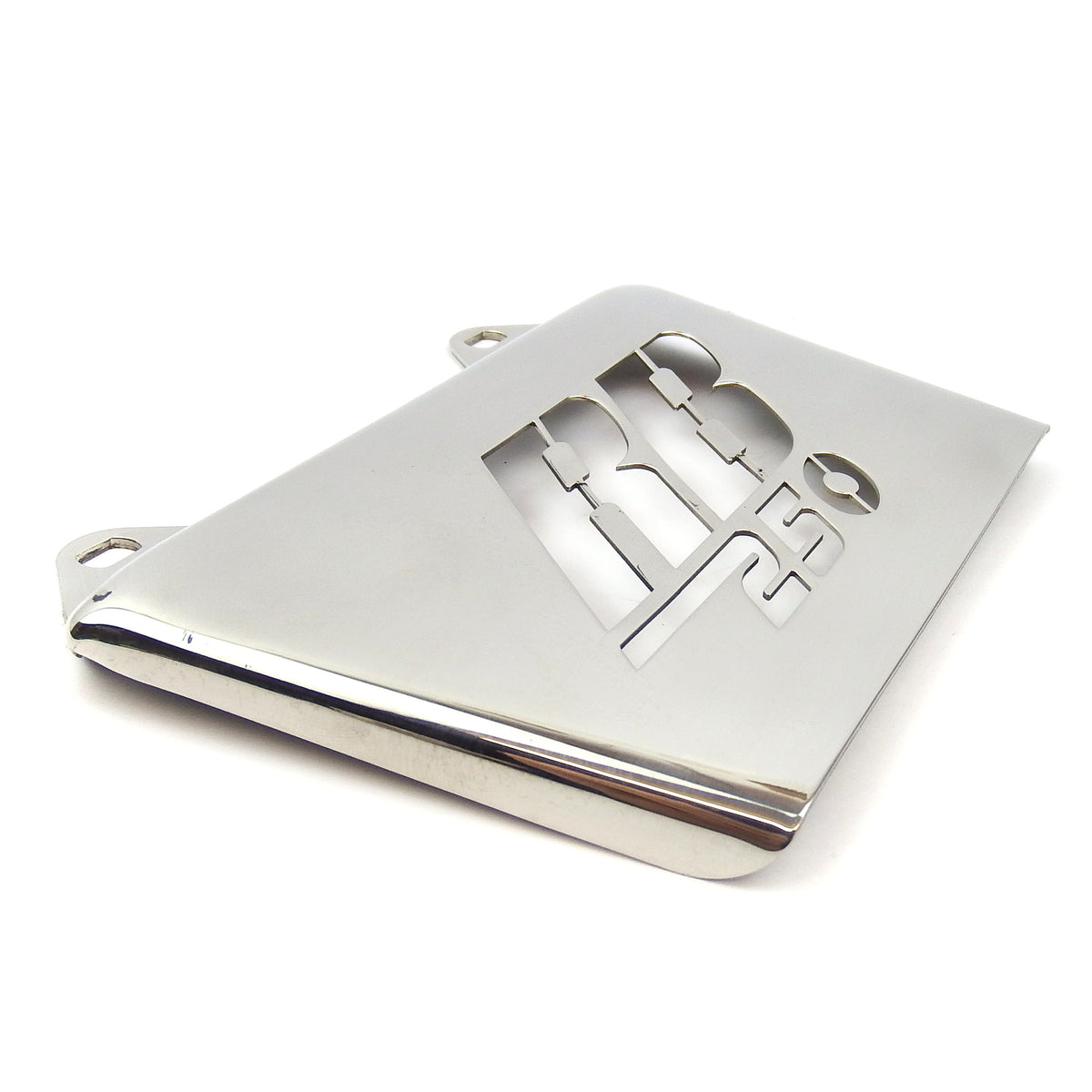 Lambretta RB250 Laser Cut Rear Mudflap - Polished Stainless Steel
