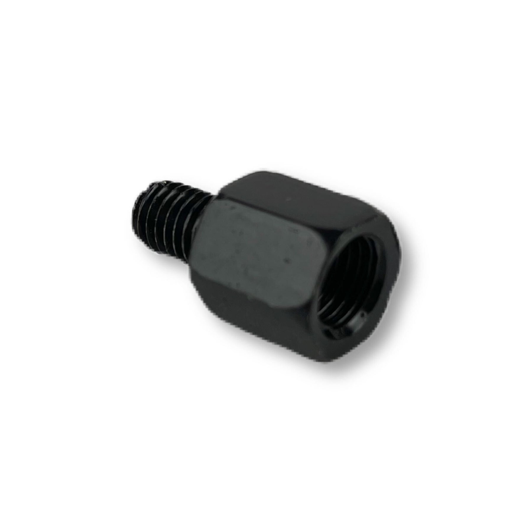 Mirror Adaptor 8mm R/H Thread Mirror To 10mm Fitment Black