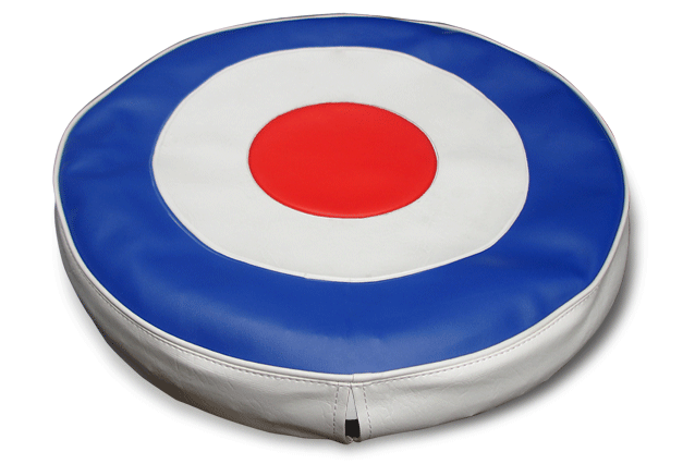 Vespa Lambretta Scooter MOD Target Spare Wheel Cover 8" - Beedspeed