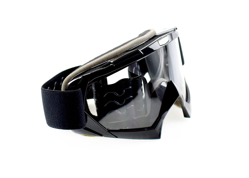 Motocross MX Offroad Anti Fog Triple Foam Goggles - Black