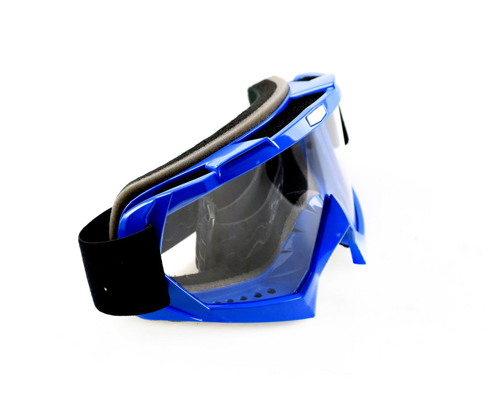 Motocross MX Offroad Anti Fog Triple Foam Goggles - Blue