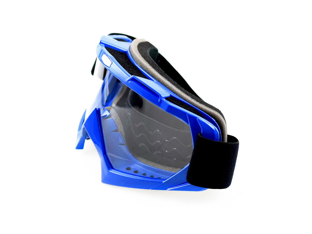 Motocross MX Offroad Anti Fog Triple Foam Goggles - Blue