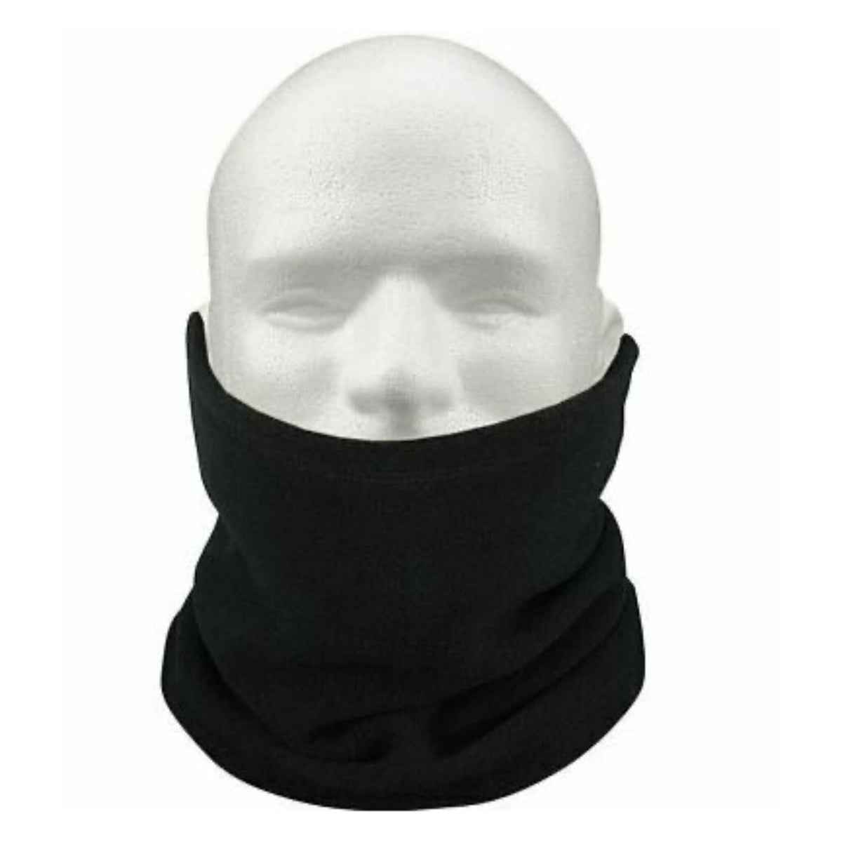 Neck Tube Warmer 100% Cotton Extra Comfort - Black