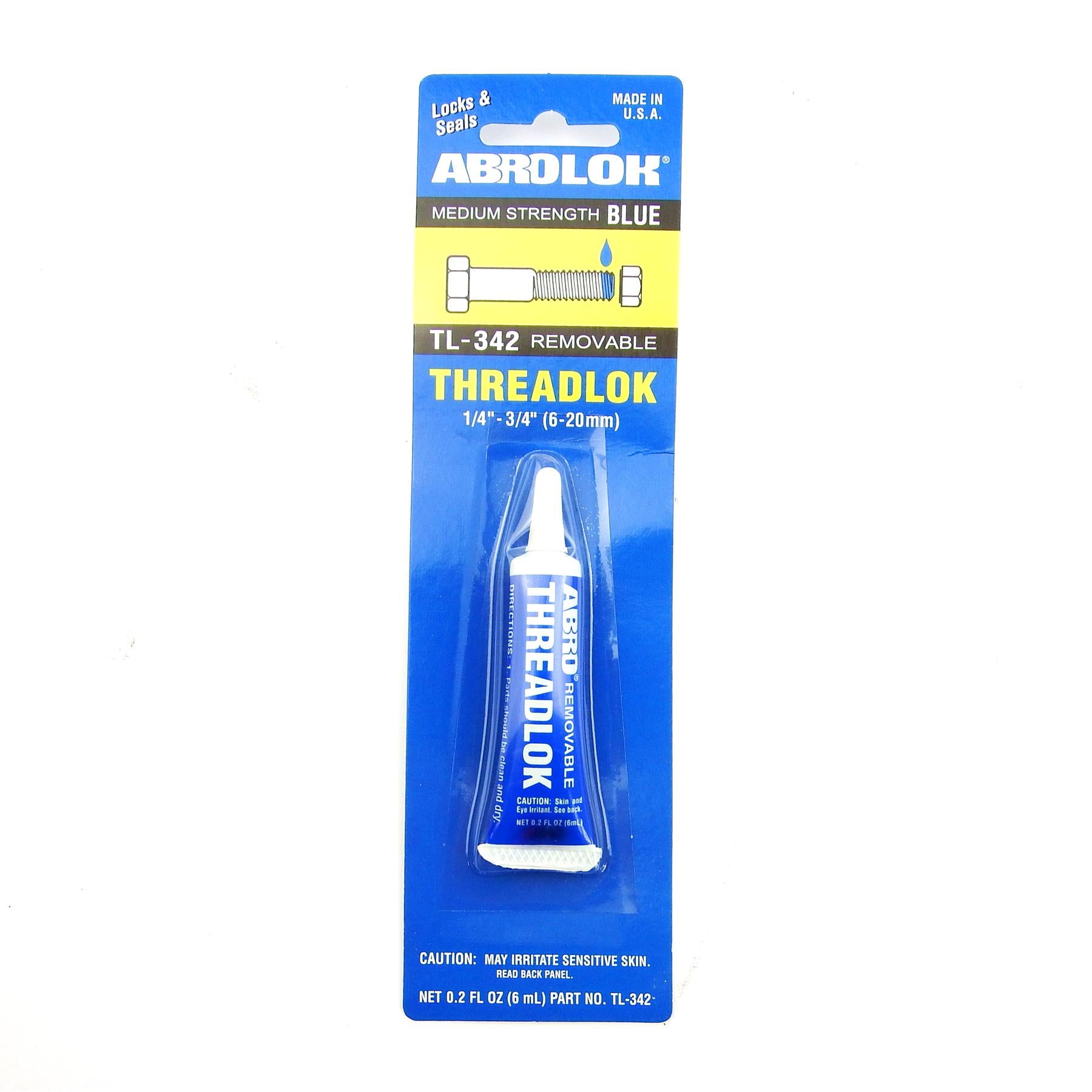 ABRO Blue Medium Strength Lock Thread 6ml