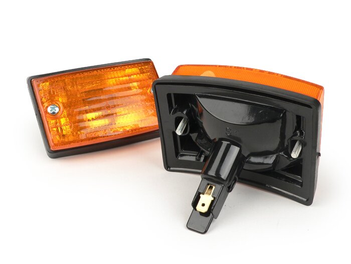 Vespa PK50 S PK80 S PK125 S Front Indicator Unit Set - Amber