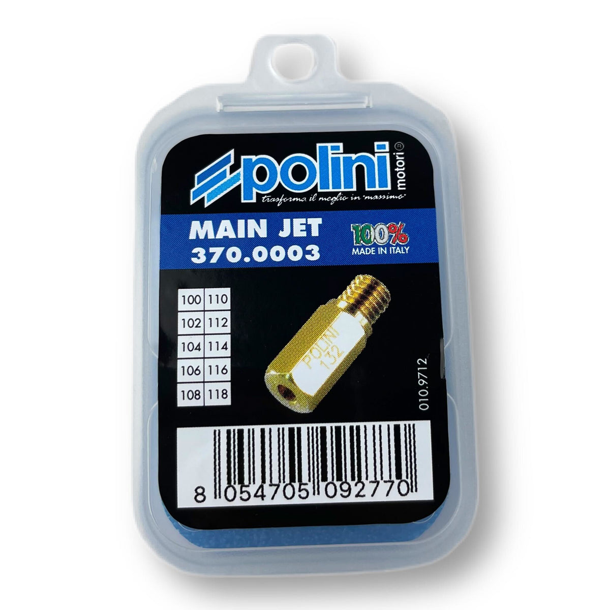 POLINI PWK BGM CP Keihin Carburettor Main Jet Set Pack Sizes 100-118