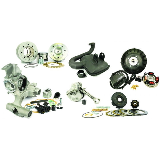 Vespa PX Rally Sprint Super VNA/B VBA VBB Super GT/R PINASCO 251cc Slave Reed Valve Intake Engine Kit including Exhaust & Electronic Flytech Ignition