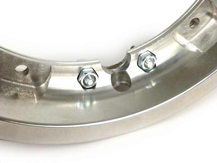Vespa PX PE T5 Super Sprint Rally V50 2.10 x 10 inch PINASCO Tubeless Wheel Rim - Polished Alloy