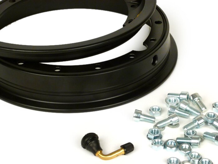Vespa PX PE T5 Super Sprint Rally V50 2.10 x 10 inch PINASCO Tubeless Wheel Rim - Black