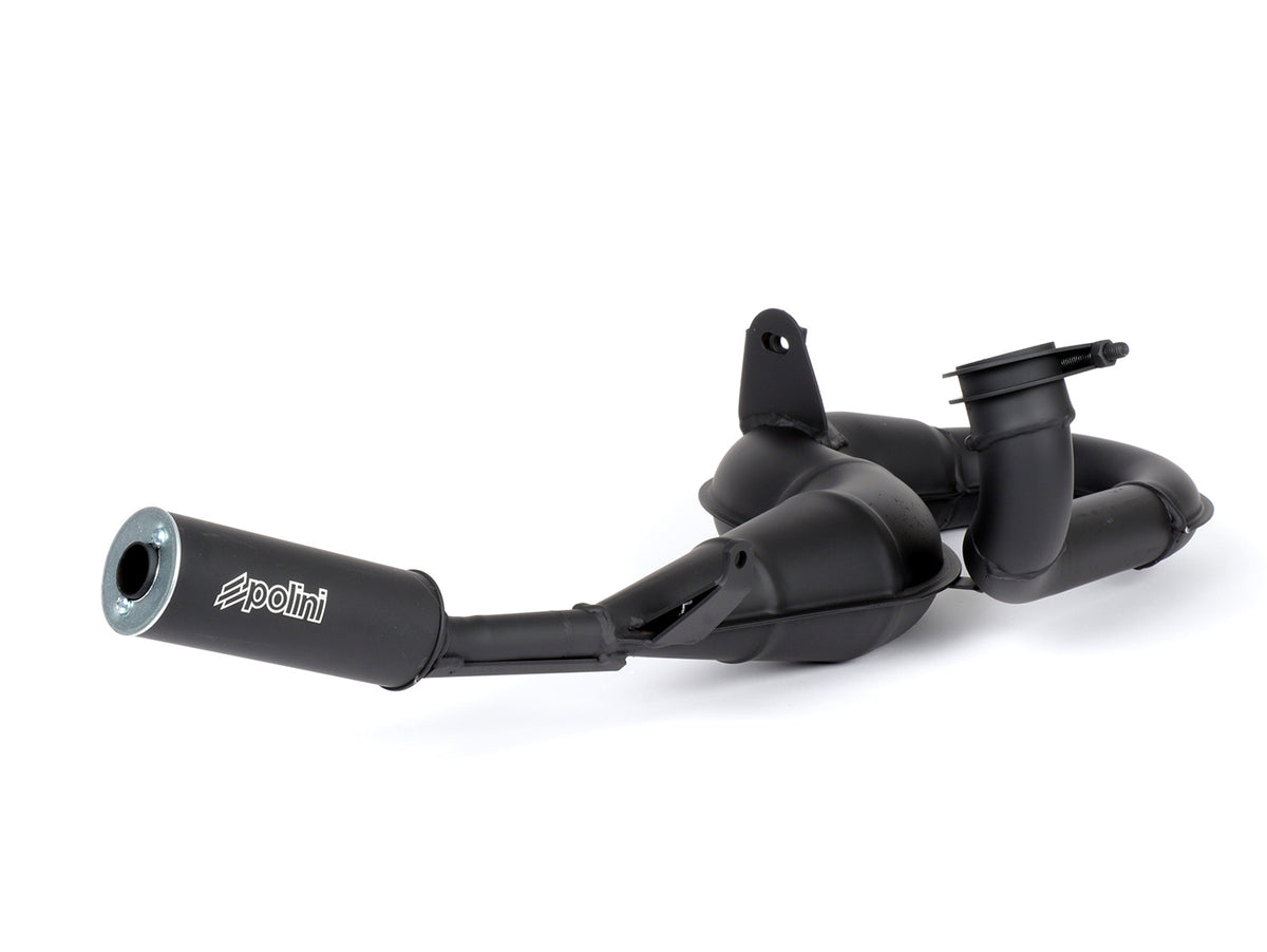 Vespa P200E PX200 Rally 200 Polini Racing Exhaust - Black End Can