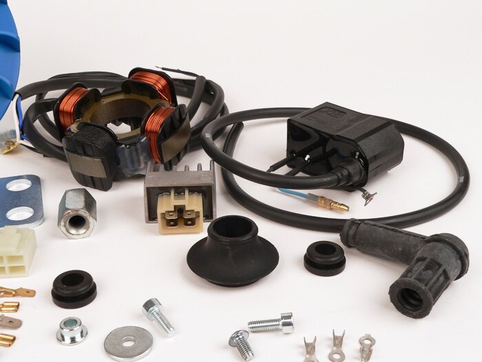 Vespa V50 V90 V100 125 Prim ET3 PK S POLINI Digital IDM Ignition (19mm Cone)