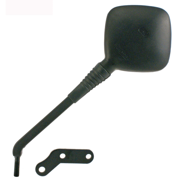 Vespa PX PE PK T5 Classic Square Black Mirror - Bolts Under Headset