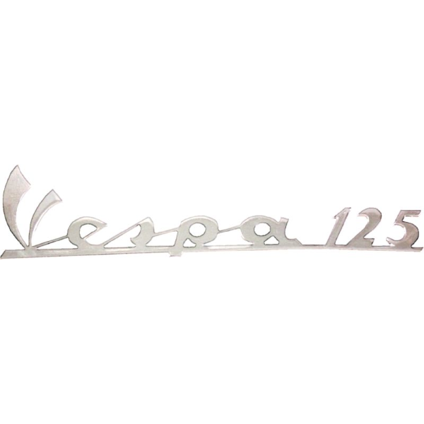 Vespa 125 Legshield Badge - Old Scroll Type