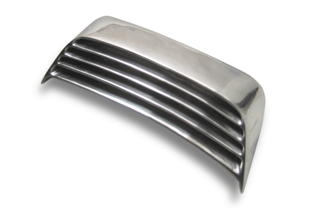 Lambretta GP Rear Frame Grill - Polished Alloy