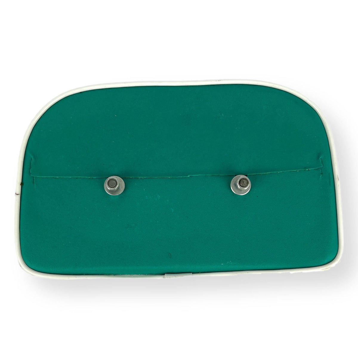 Vespa Lambretta Replacement Backrest Pad For 4 in 1 Stainless Carriers - Forest Green with White Piping