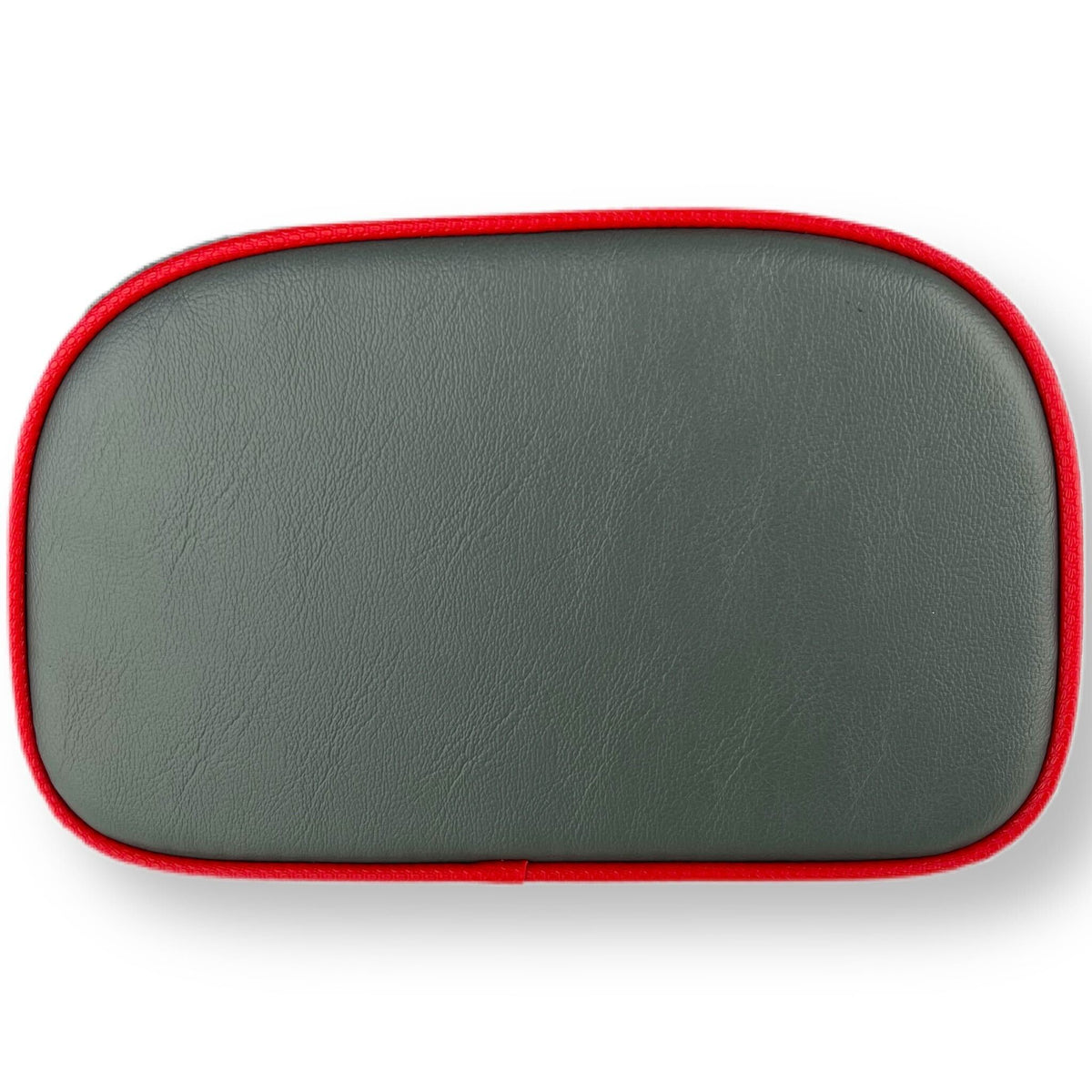 Replacement Backrest Pad For S/S Rear Carrier Bolt On - Grey With Red Piping