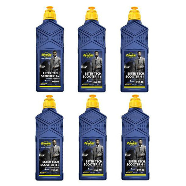 Putoline Scooter 4T+ Four Stroke Oil Fully Synth 1 Litre Box Of 6