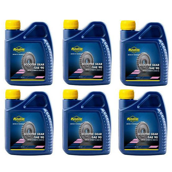 Putoline Gearbox SAE 90 1/2 Litre Box Of 6 Lambretta