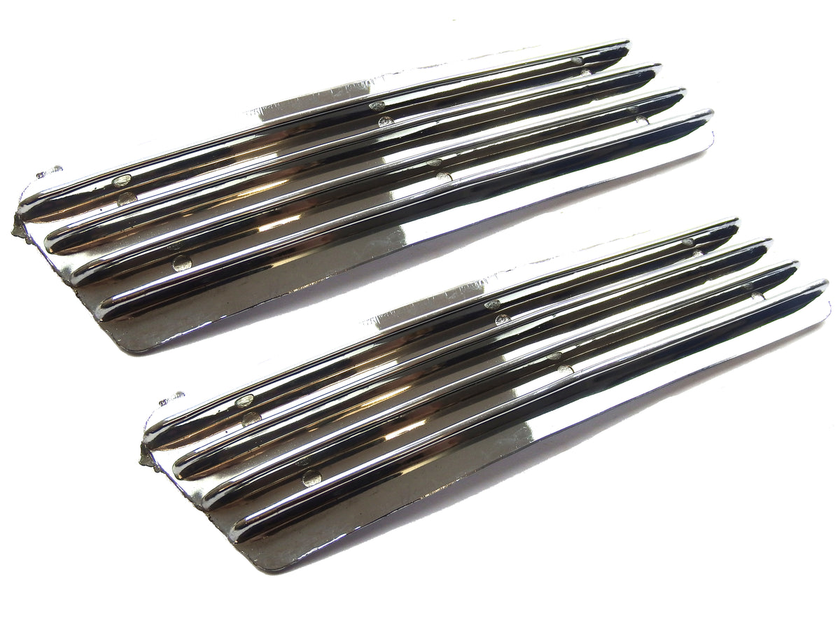 Lambretta SIL GP DL Side Panel Grill Chrome - Pair