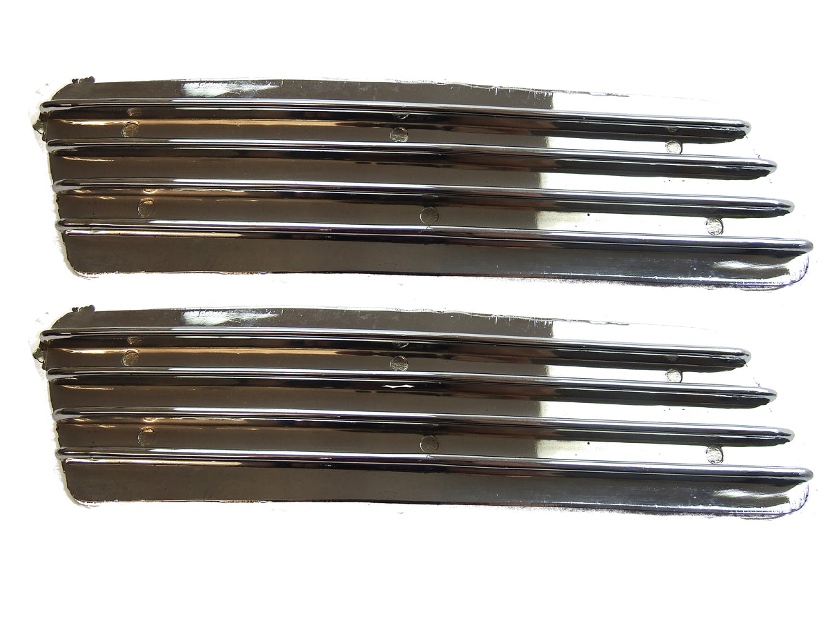 Lambretta SIL GP DL Side Panel Grill Chrome - Pair