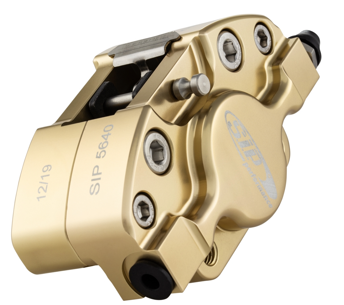 Vespa PX Disc MY T5 Classic LML Grimeca SIP Front Hydraulic Brake Caliper - Satin Gold Anodised