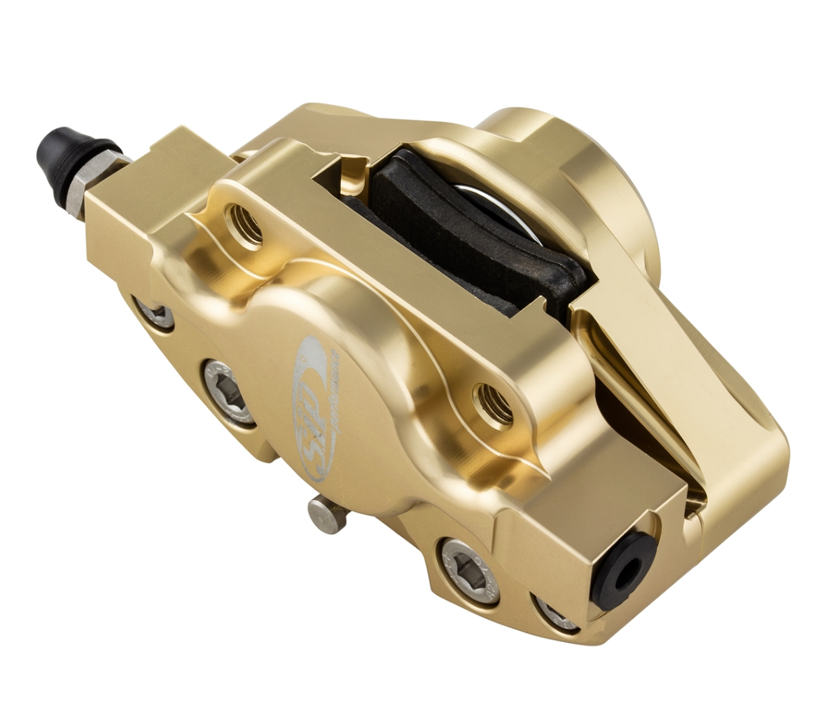 Vespa PX Disc MY T5 Classic LML Grimeca SIP Front Hydraulic Brake Caliper - Satin Gold Anodised