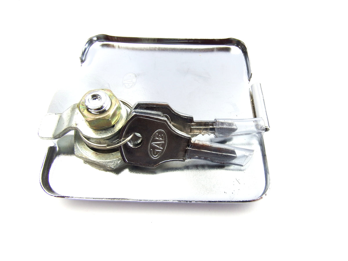 Lambretta - Petrol Tank Flap - Locking - GP - Chrome