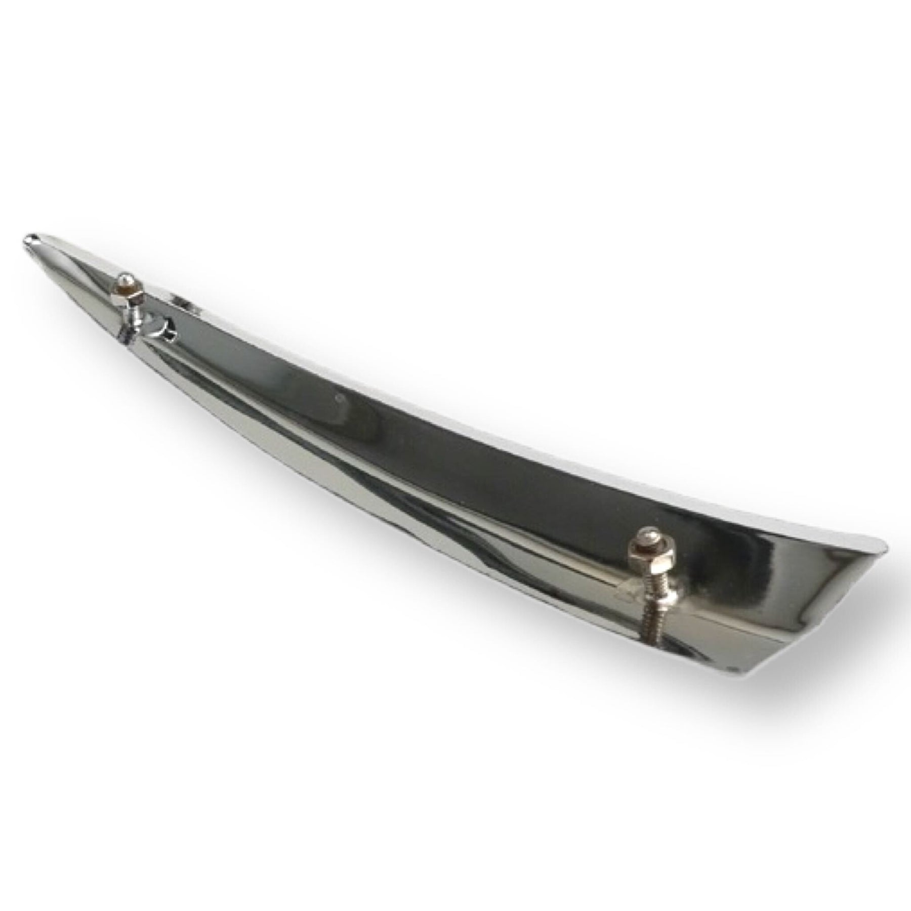 Scomadi Royal Alloy Front Upper Mudguard Trim Embellisher - Polished Stainless Steel