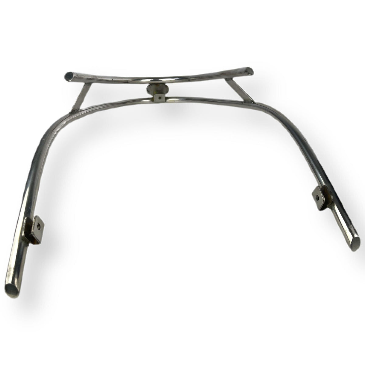 Scomadi Royal Alloy Front Bumper Bar - Double Trim - Polished Stainless Steel - Panther Badge