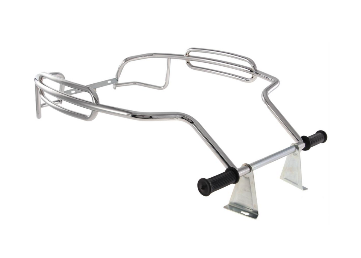 Vespa PX PE T5 LML Side Panel Protector Bars Florida Tri Bar Chrome