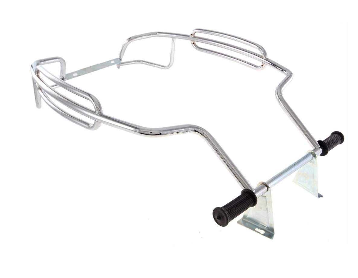 Vespa PX PE T5 LML Side Panel Protector Bars Florida Tri Bar Chrome
