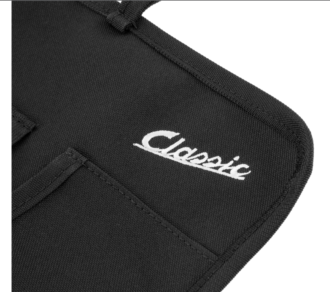 Vespa Lambretta Scooter SIP Classic Tool Bag Roll Pouch - Black
