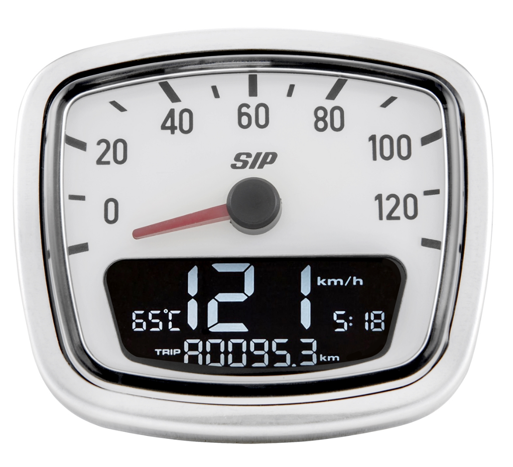 Vespa VNA VNB SIP Koso 2.0 Speedometer Speedo Rev Counter - White