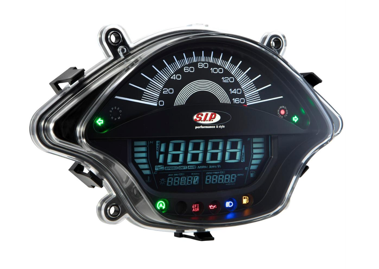 Vespa GTS Super 300 HPE GTS 125 Euro3 2014 - SIP Speedometer - Black