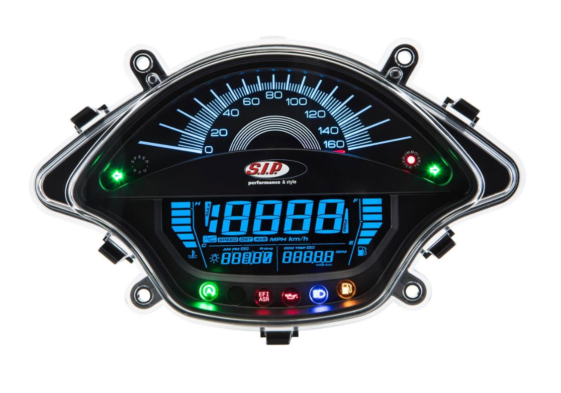 Vespa GTS Super 300 HPE GTS 125 Euro3 2014 - SIP Speedometer - Black