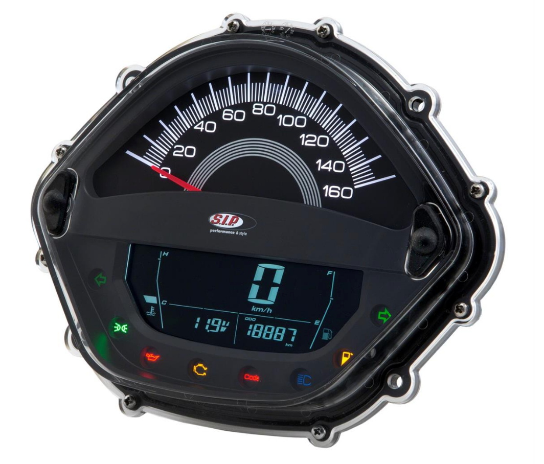 Vespa GTS Super Supersport 125-300 Upto 2007-2014 SIP Speedometer - Black