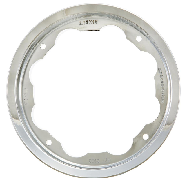 Lambretta Series 1 2 3 Li GP SX TV Chrome SIP Tubeless Wheel Rim 10" x 2.1"
