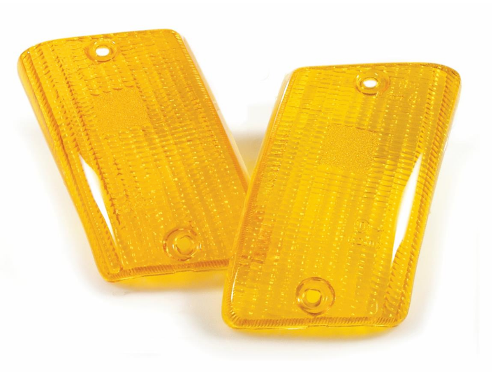 Vespa PK50 PK125 XL XL2 Rush N FL Rear Indicator Lens Set - Amber - Italian