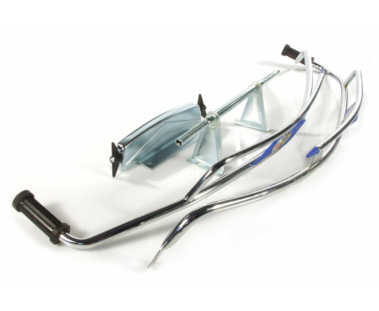 Vespa Rally Super Sprint VNB GT GTR GS SS180 Florida Bar Side Protectors Chrome Cuppini - Blue