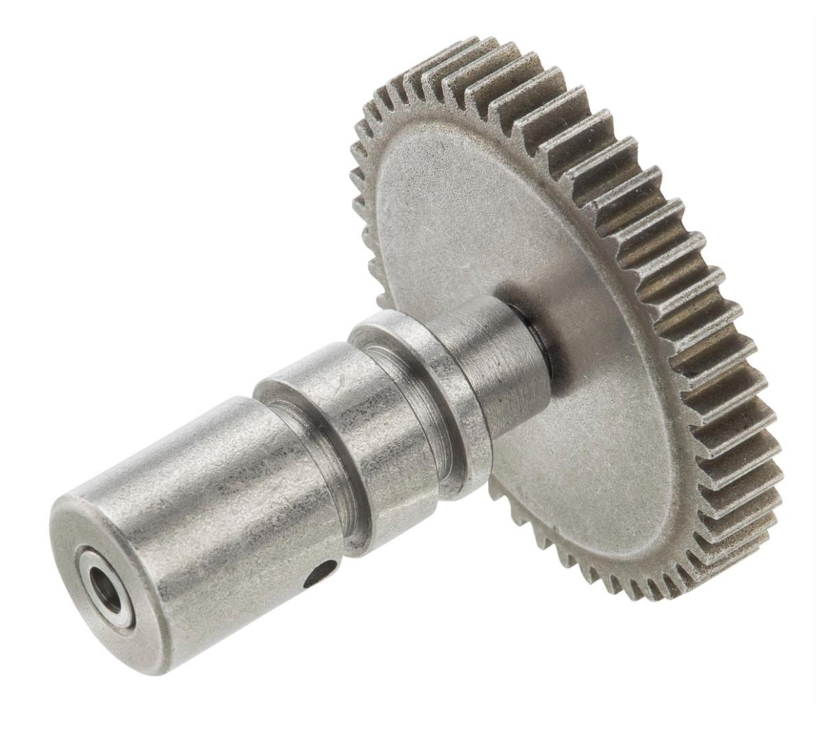 Vespa P125X-P150x PX125-150E '98 'MY T5 Cosa 125-150 Autolube Oil Pump Drive Cog Gear & Shaft - Piaggio