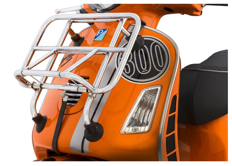 Piaggio Vespa GTS GT GTV LX Front Carrier - Chrome