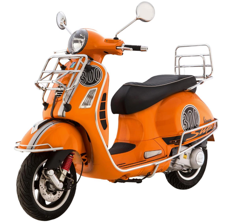 Piaggio Vespa GTS GT GTV LX Front Carrier - Chrome