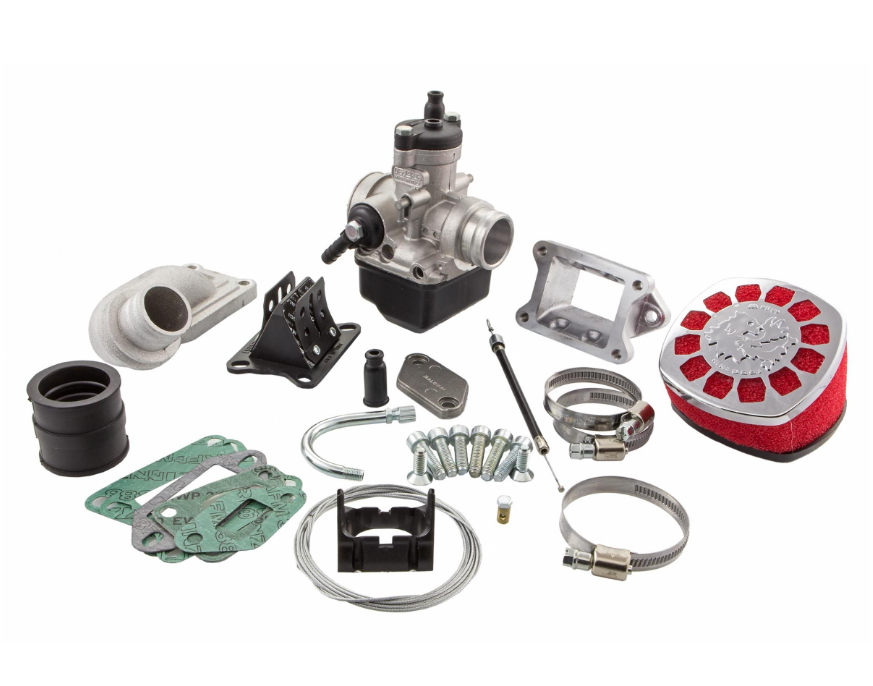 Vespa V50 V90 V100 Prim ET3 MALOSSI 136cc 25mm Dellorto PHBL Carburettor & Reed Valve Kit