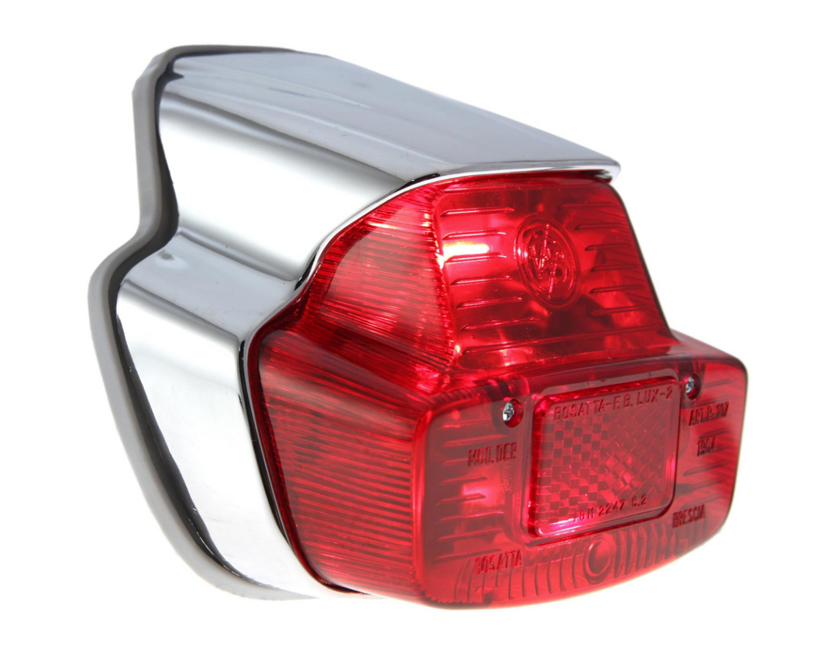 Vespa 150 Sprint Super GL SS180 125 VNB Rear Light Unit Chrome Plastic - Bosatta