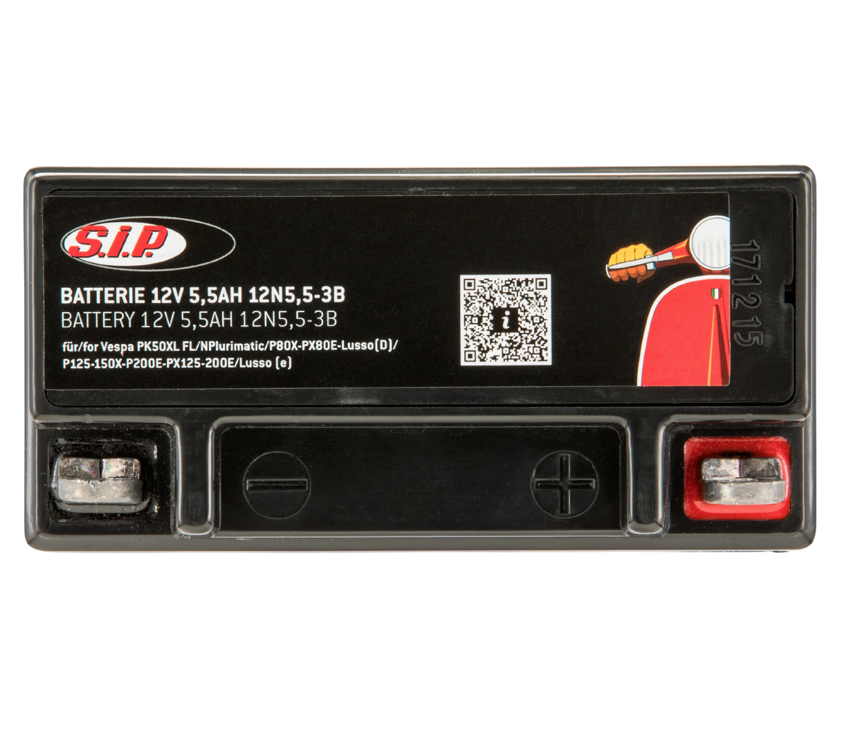 Lambretta Series 1-3 Li GP SX TV 12V 5.5A AIP Battery Maintenance Free Battery